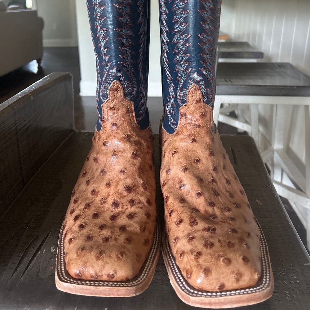 Anderson Bean Full Quill Ostrich Boot